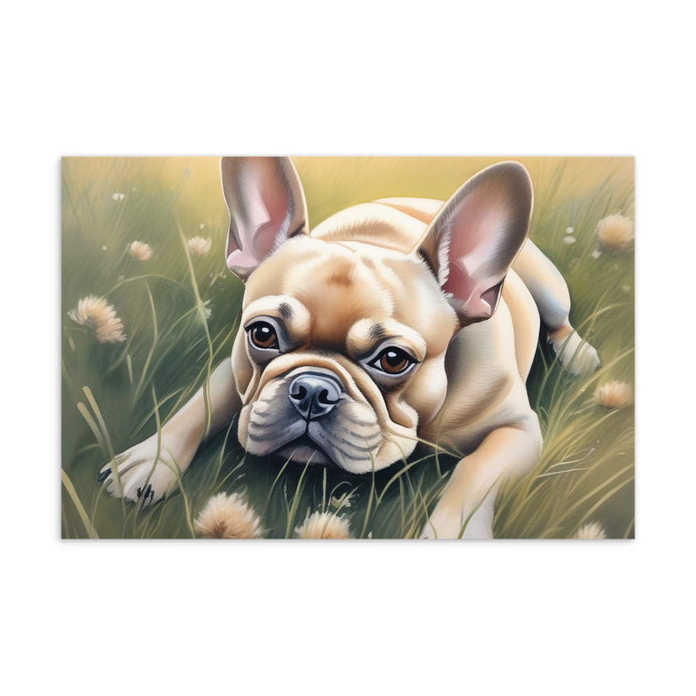 PugMug Custom Tan French Bulldog Postcard