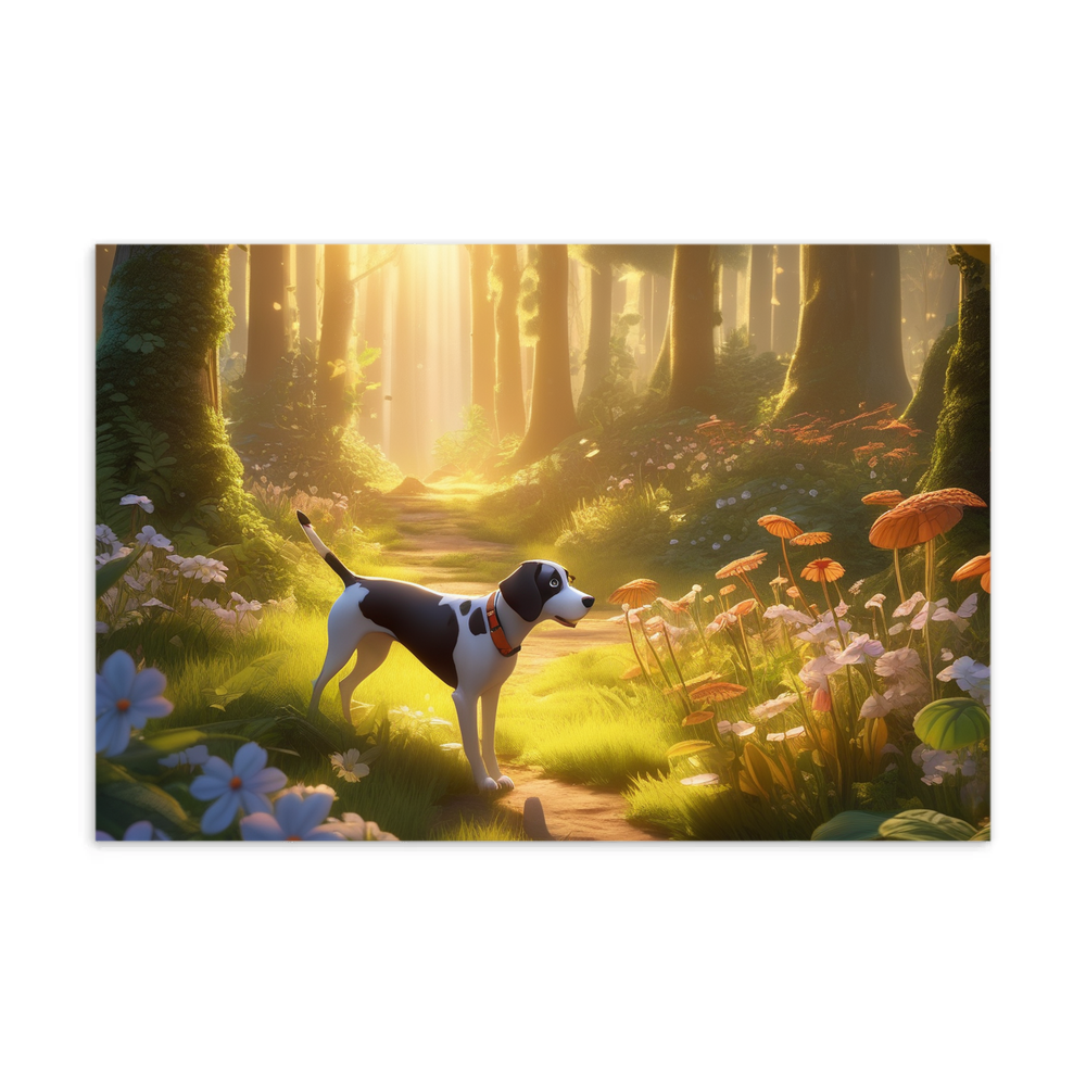 PugMug Custom Pointer Dog Postcard