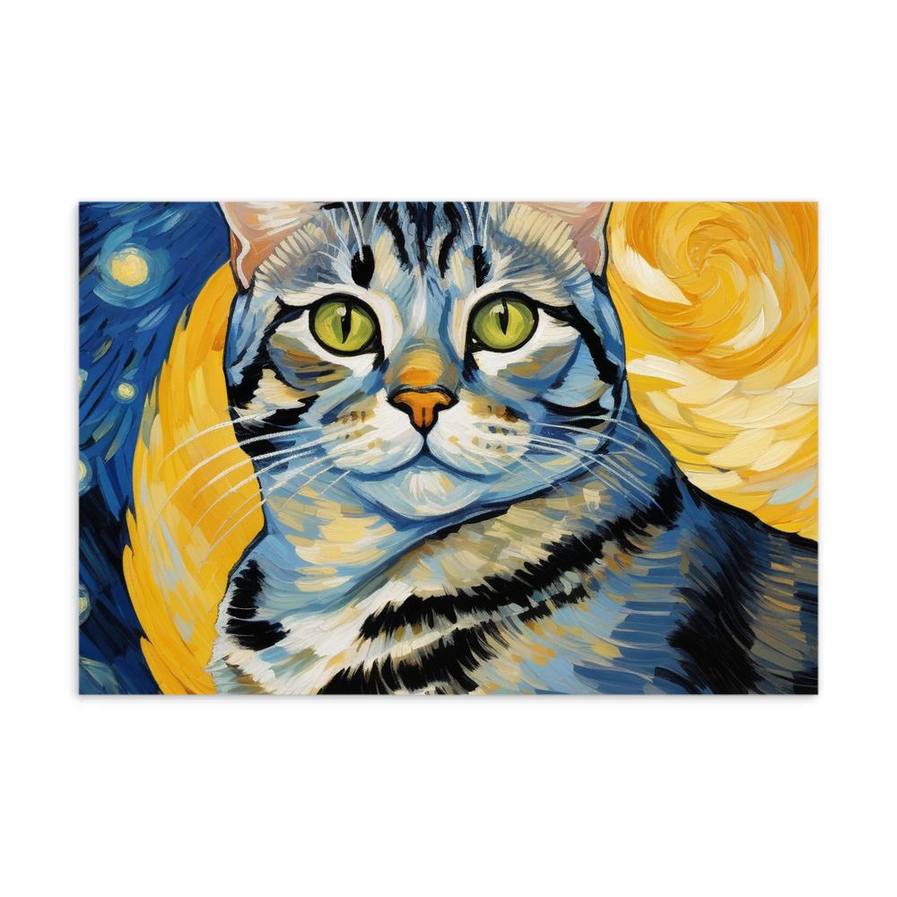 PugMug Custom Tabby American Shorthair Cat Postcard