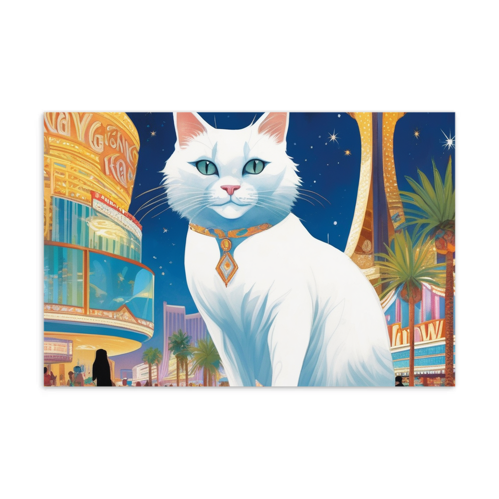 PugMug Custom White Companion Cat Postcard