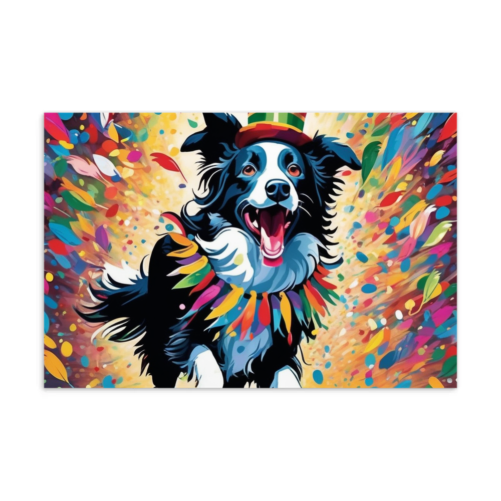 PugMug Custom Border Collie Postcard
