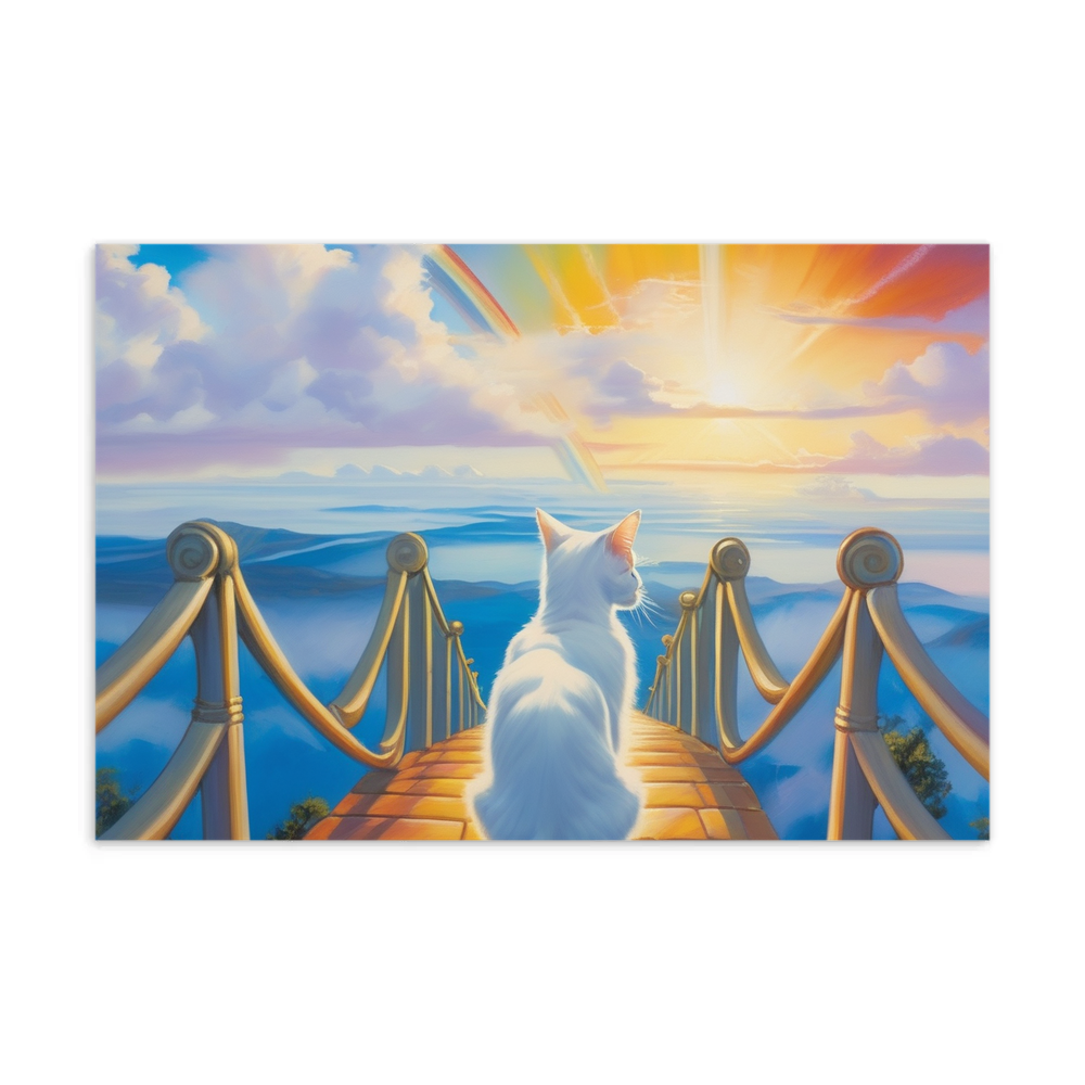 PugMug Custom White Companion Cat Postcard