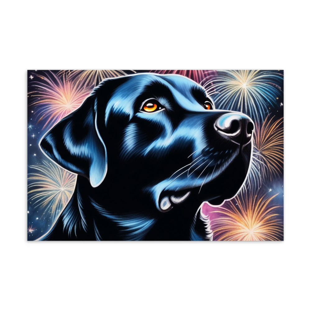 PugMug Custom Black Labrador Retriever Postcard