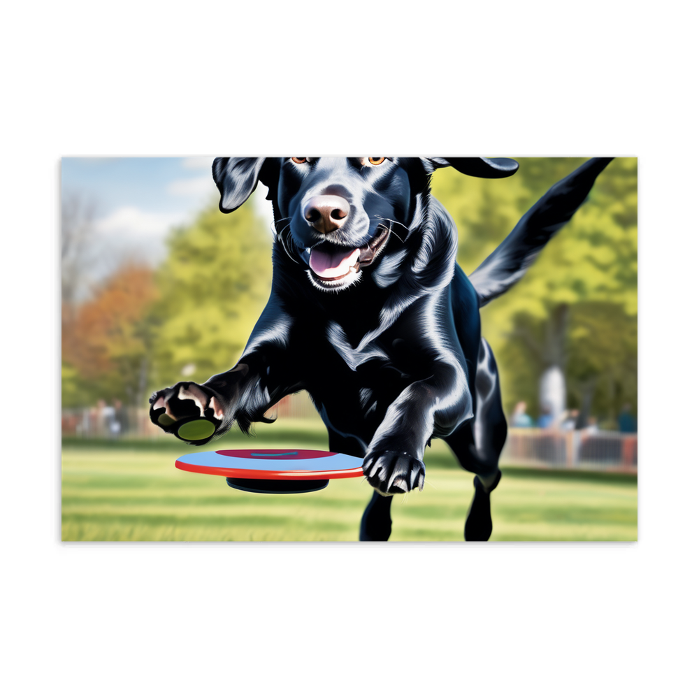 PugMug Custom Black Labrador Retriever Postcard
