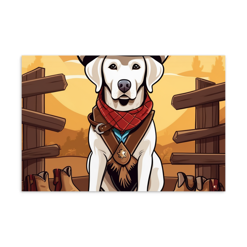 PugMug Custom White Labrador Retriever Postcard