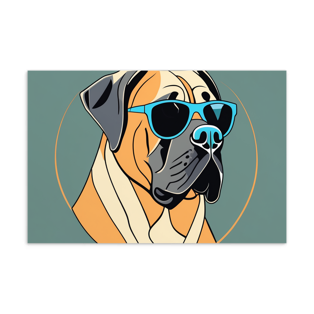 PugMug Custom Mastiff Postcard