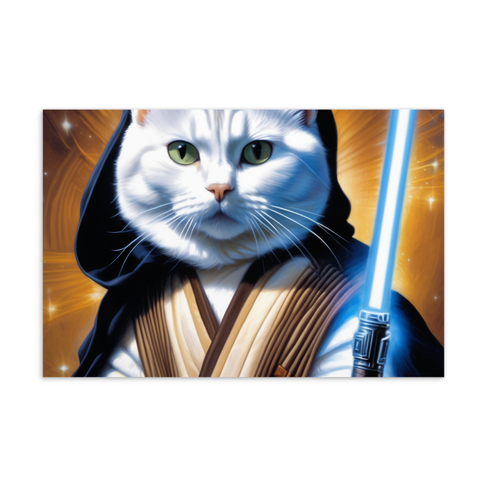 PugMug Custom White American Shorthair Cat Postcard