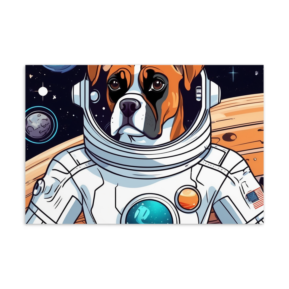 PugMug Custom Boxer Dog Postcard