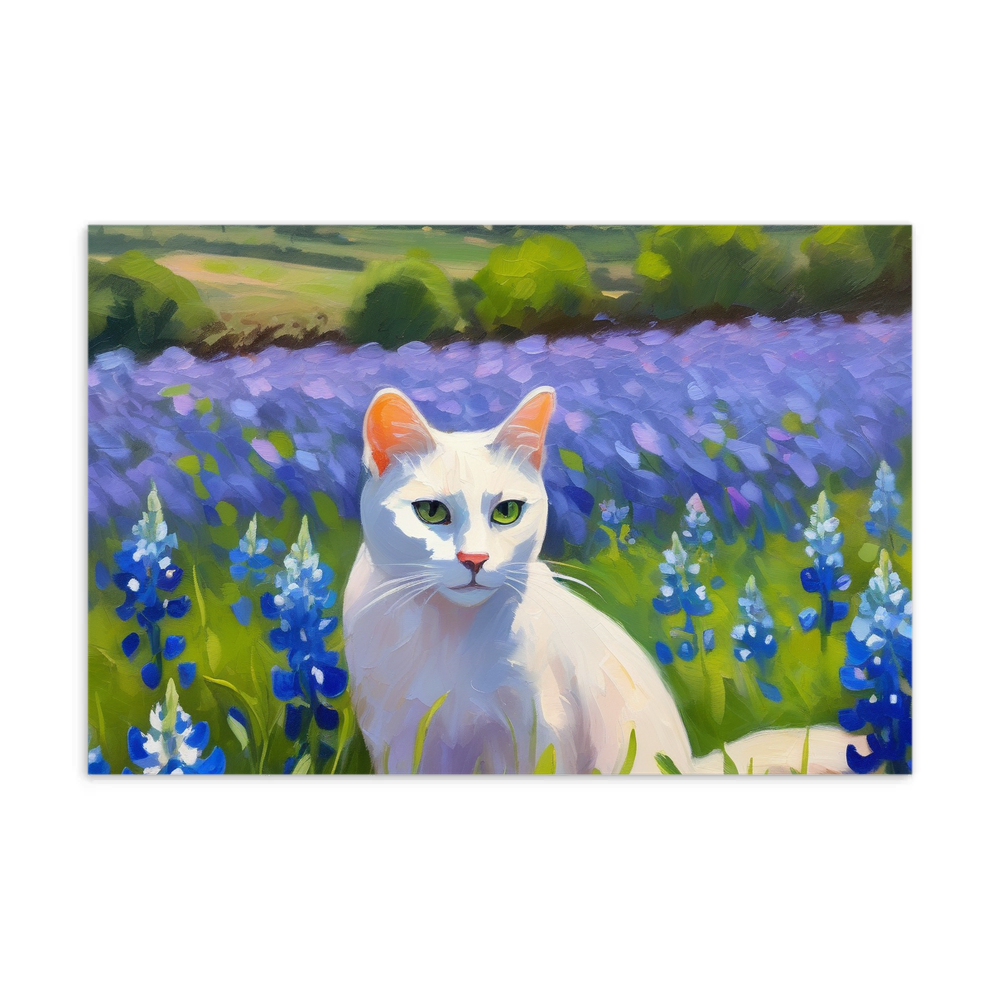 PugMug Custom White Companion Cat Postcard