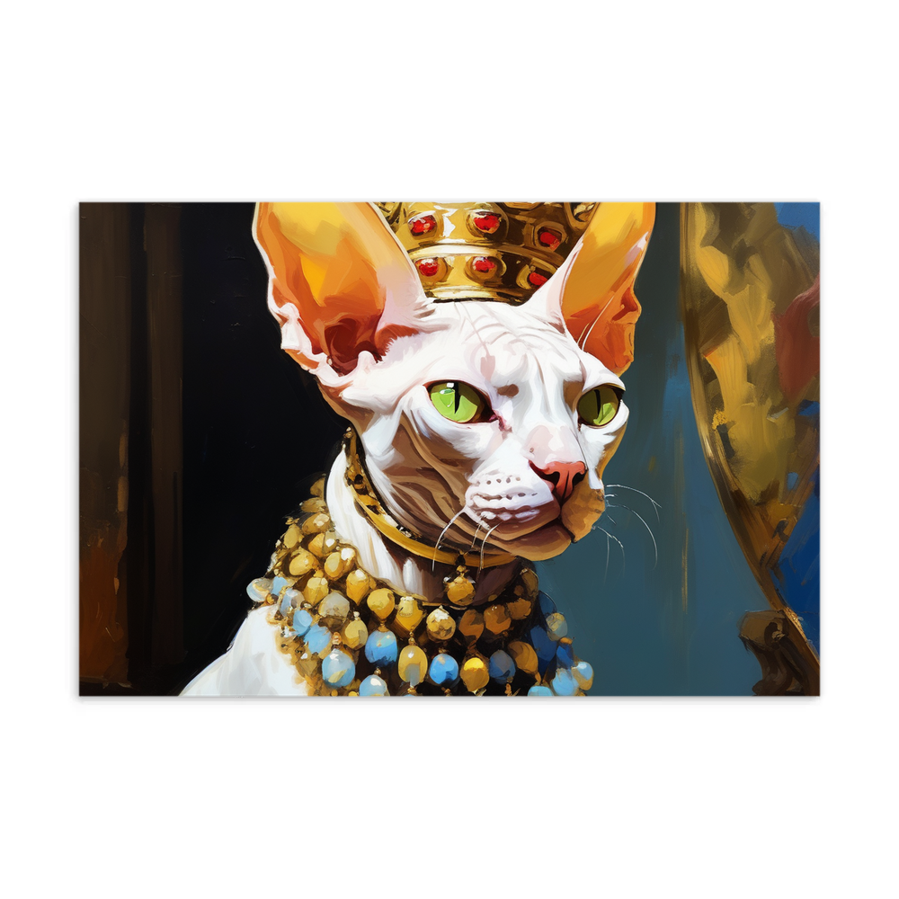 PugMug Custom White Sphynx Cat Postcard