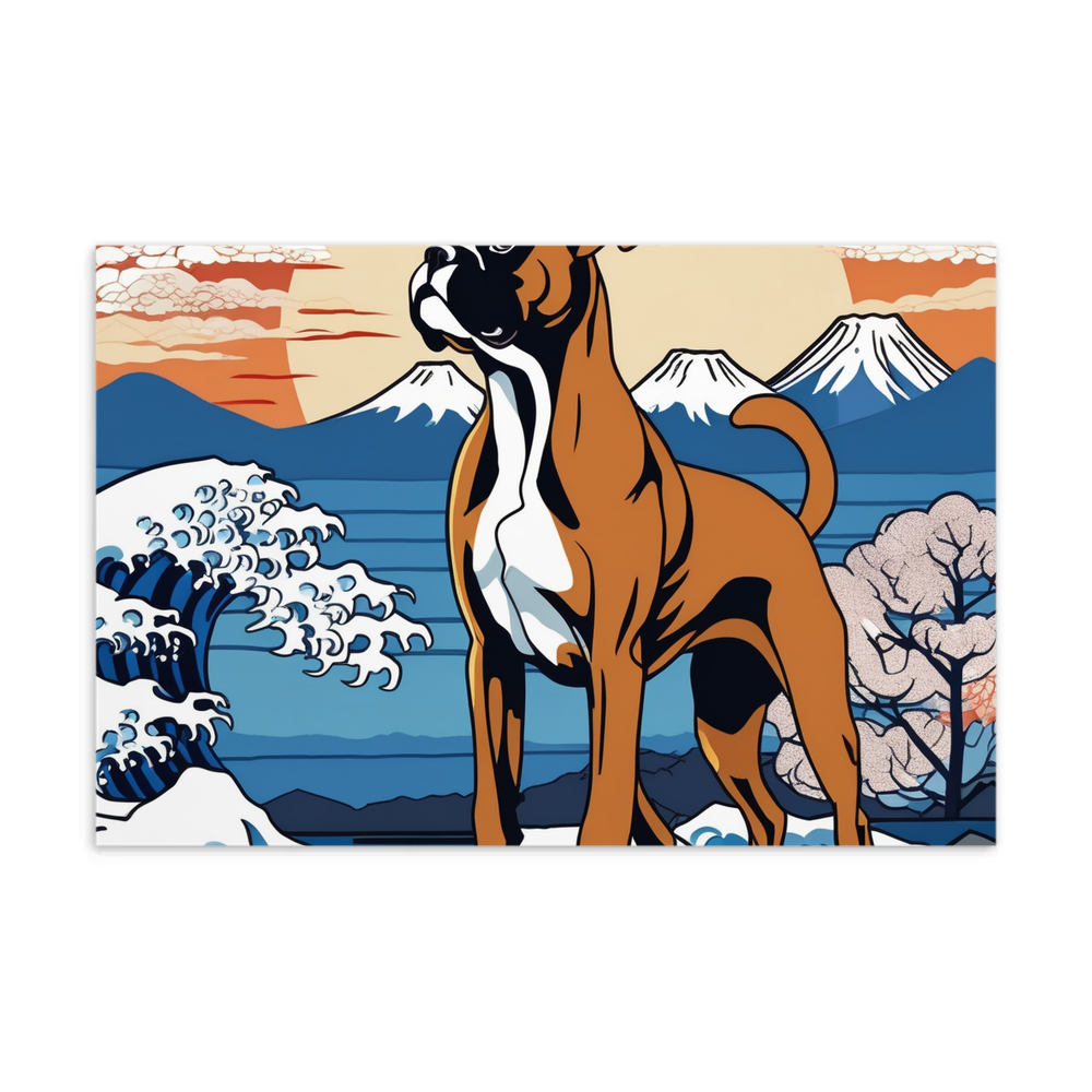 PugMug Custom Boxer Dog Postcard