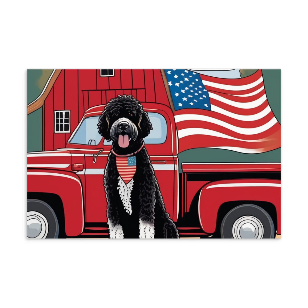 PugMug Custom Portuguese Water Dog Postcard
