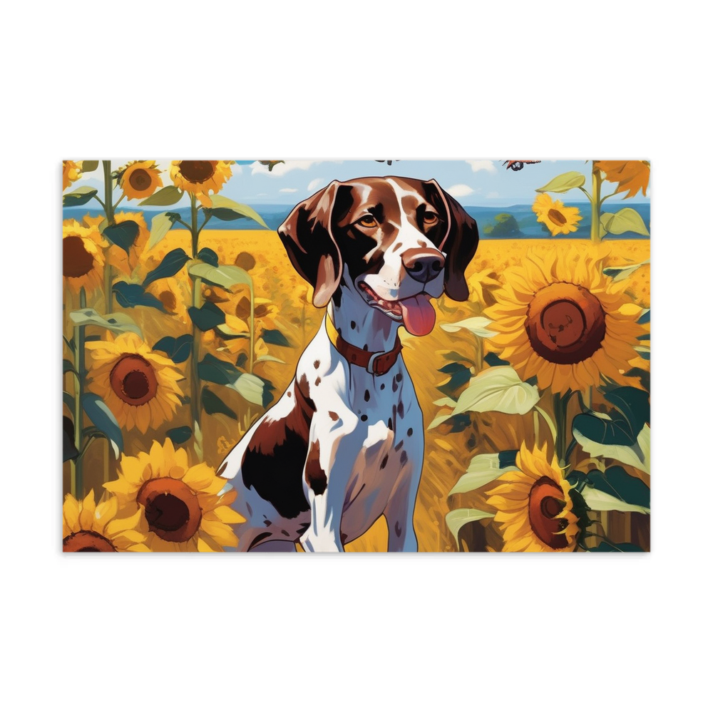 PugMug Custom Pointer Dog Postcard
