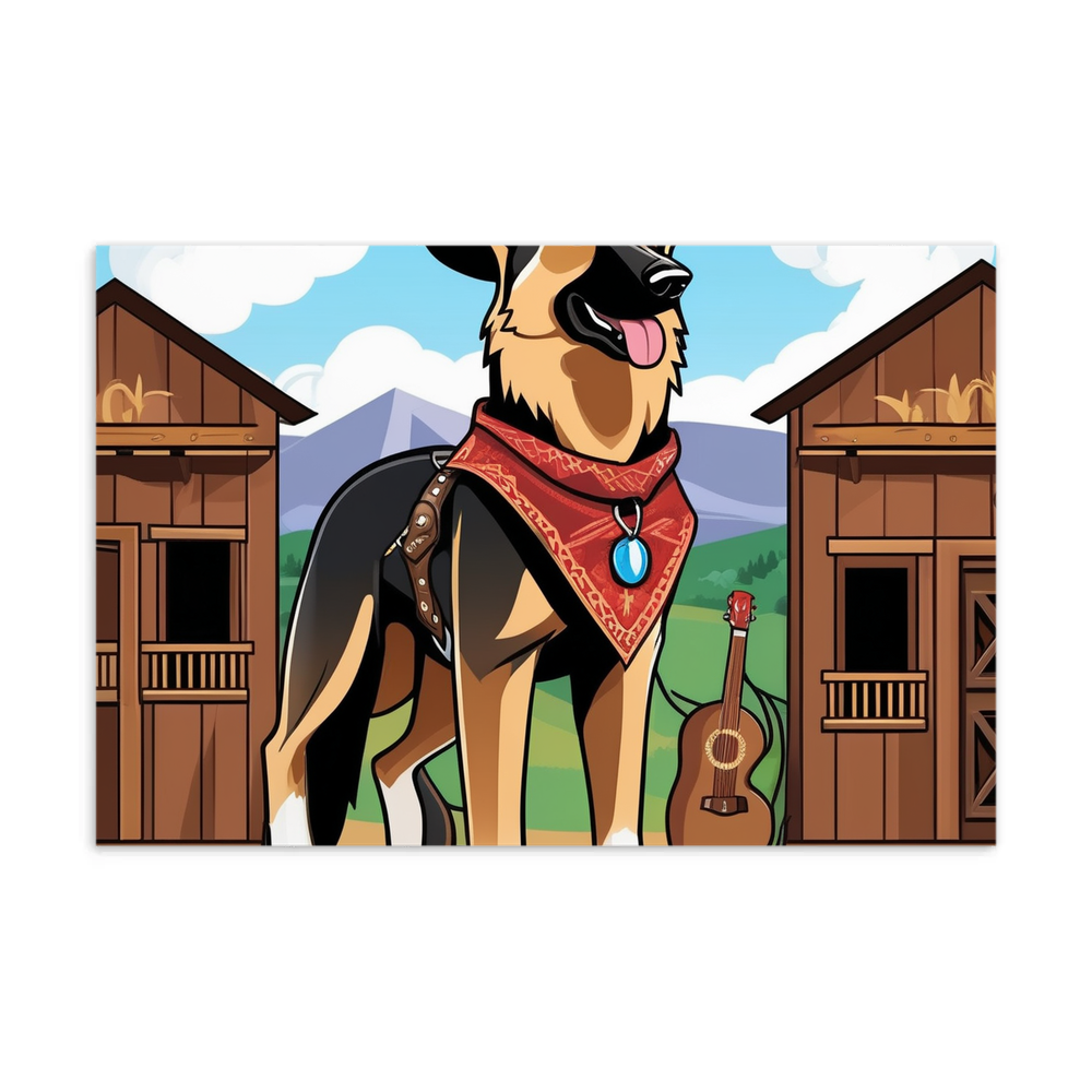 PugMug Custom German Shepherd Dog Postcard