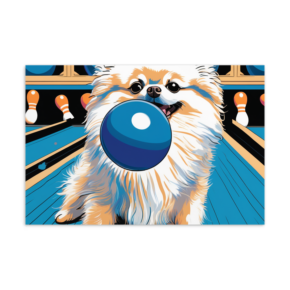 PugMug Custom White Pomeranian Postcard