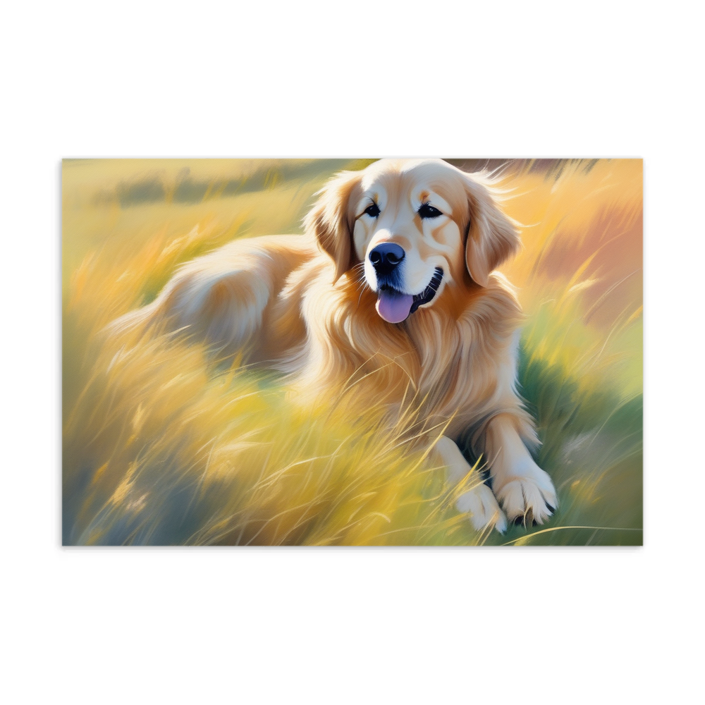 PugMug Custom Golden Retriever Postcard