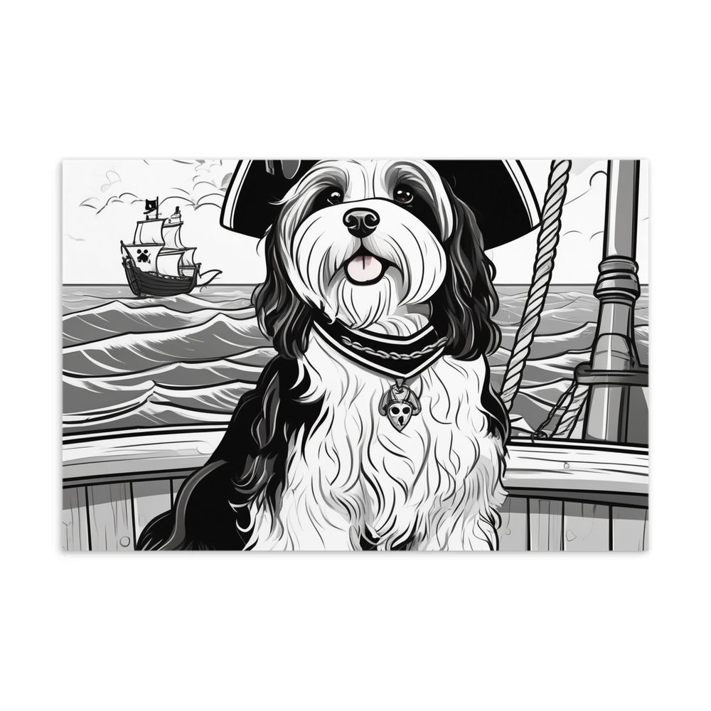 PugMug Custom Black-and-white Havanese Dog Postcard