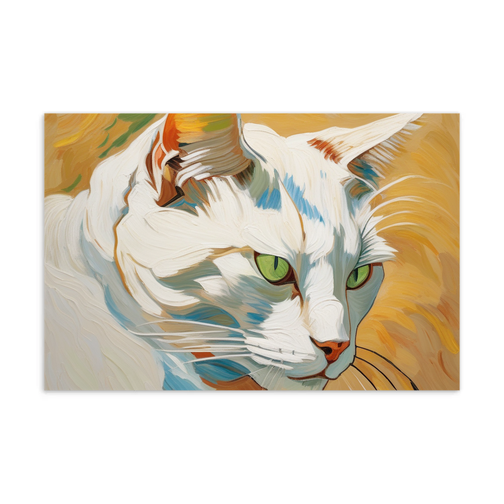 PugMug Custom White Companion Cat Postcard