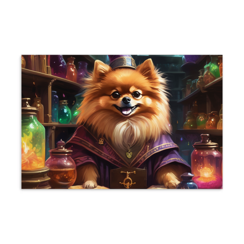 PugMug Custom Tan Pomeranian Postcard