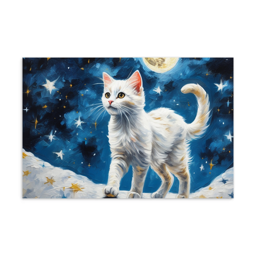 PugMug Custom White Companion Cat Postcard