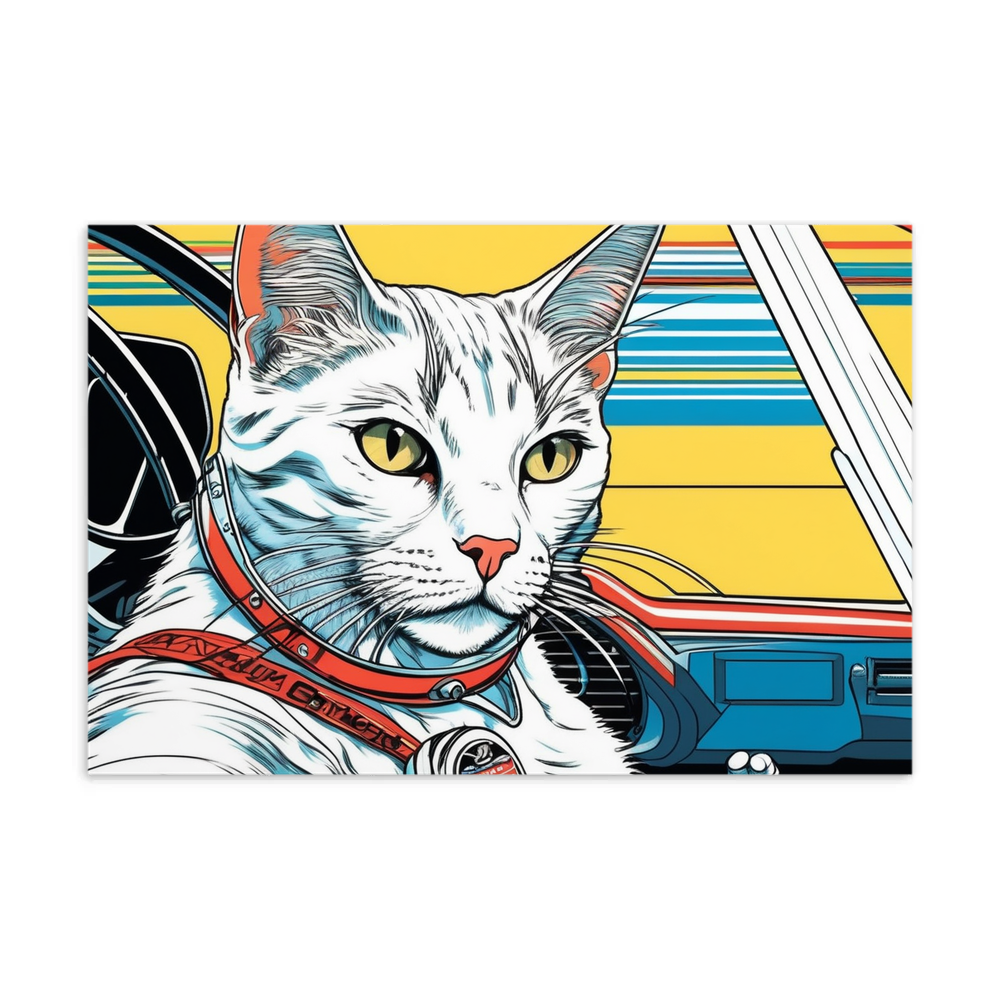 PugMug Custom White Companion Cat Postcard