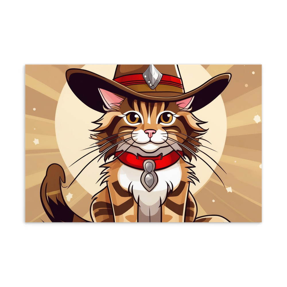 PugMug Custom Tabby Maine Coon Cat Postcard