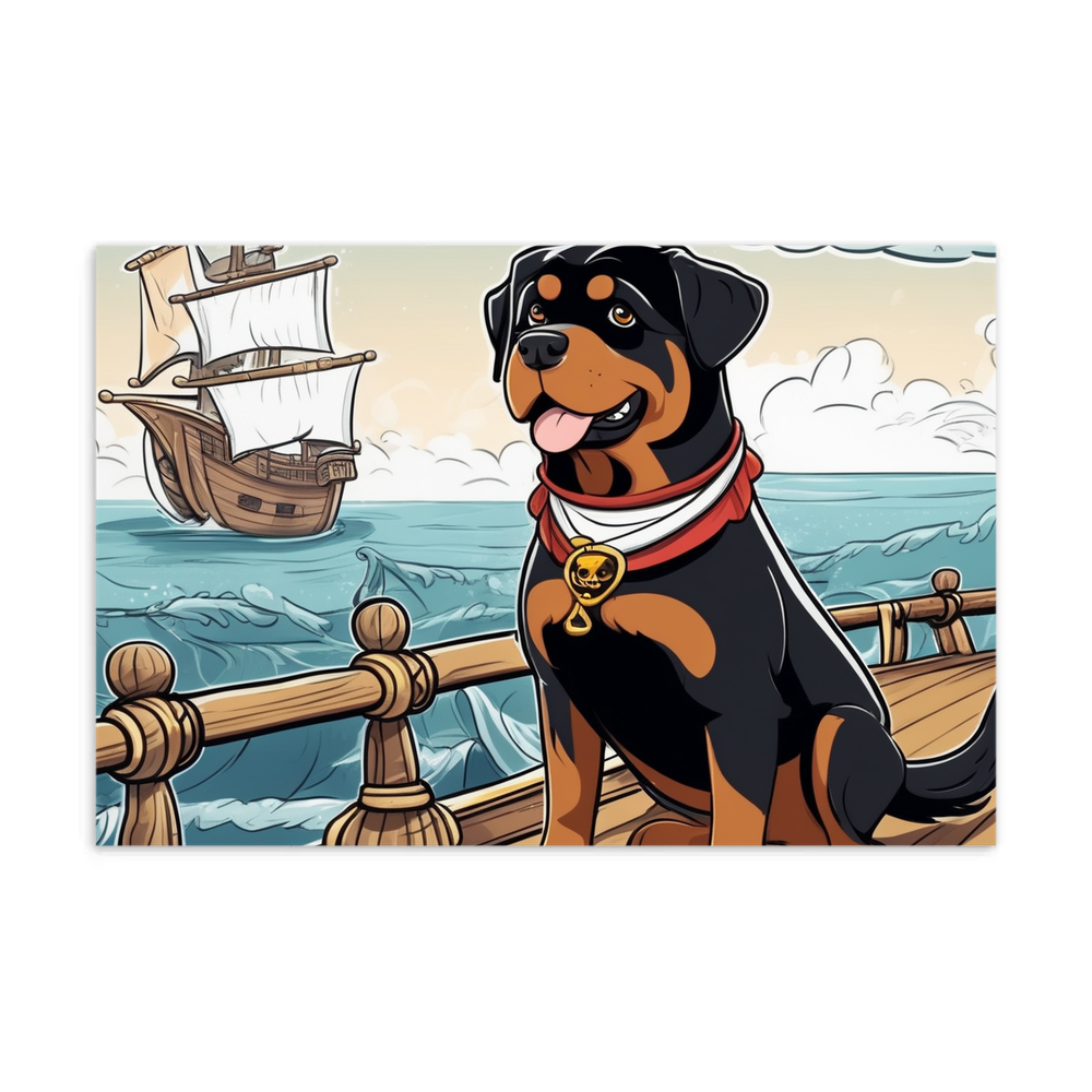 PugMug Custom Rottweiler Postcard