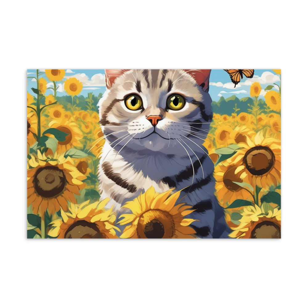 PugMug Custom Tabby British Shorthair Cat Postcard