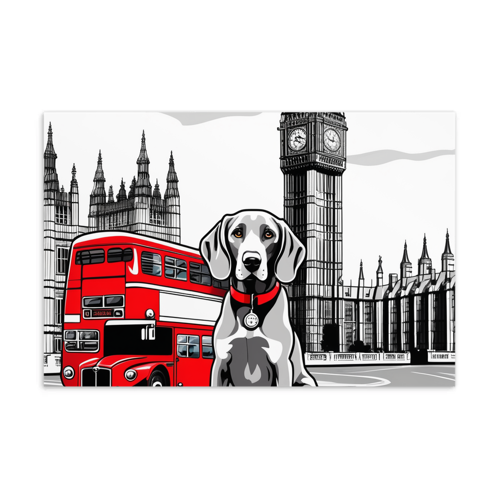 PugMug Custom Weimaraner Postcard