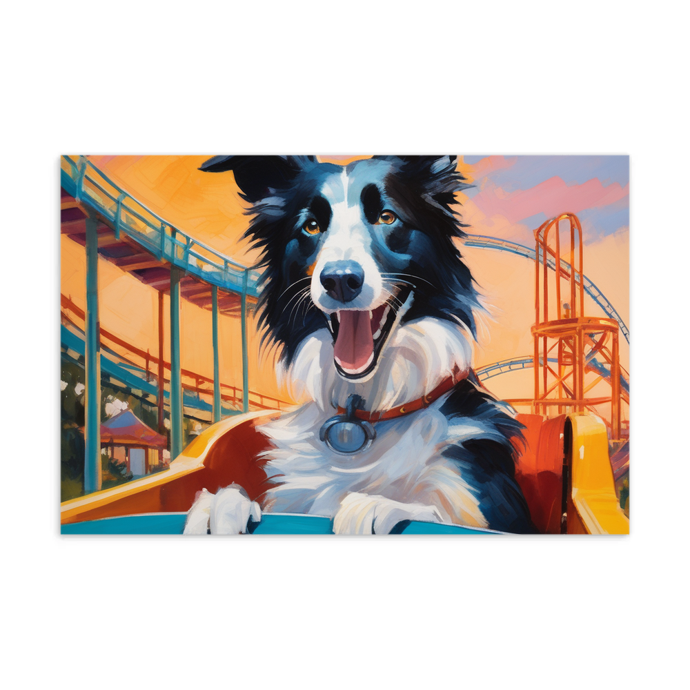 PugMug Custom Border Collie Postcard
