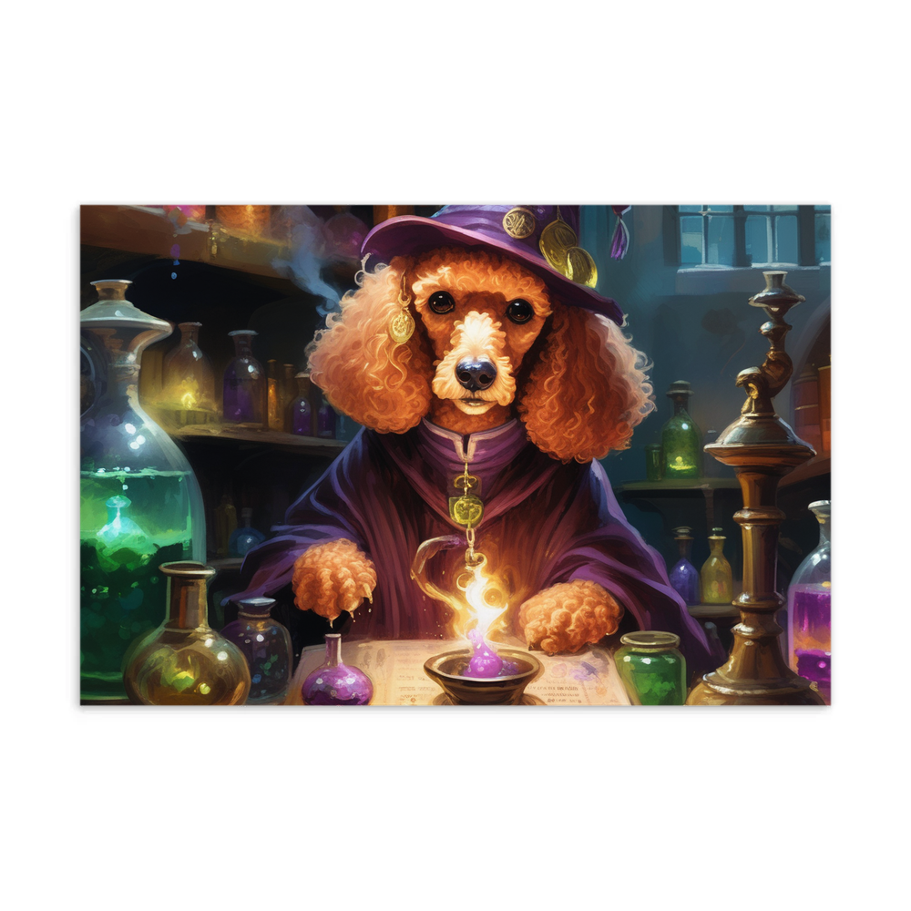 PugMug Custom Tan Poodle Postcard