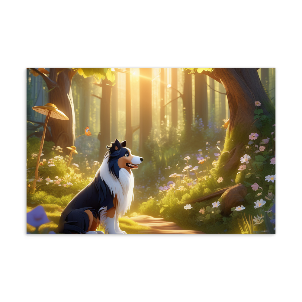 PugMug Custom Collie Postcard