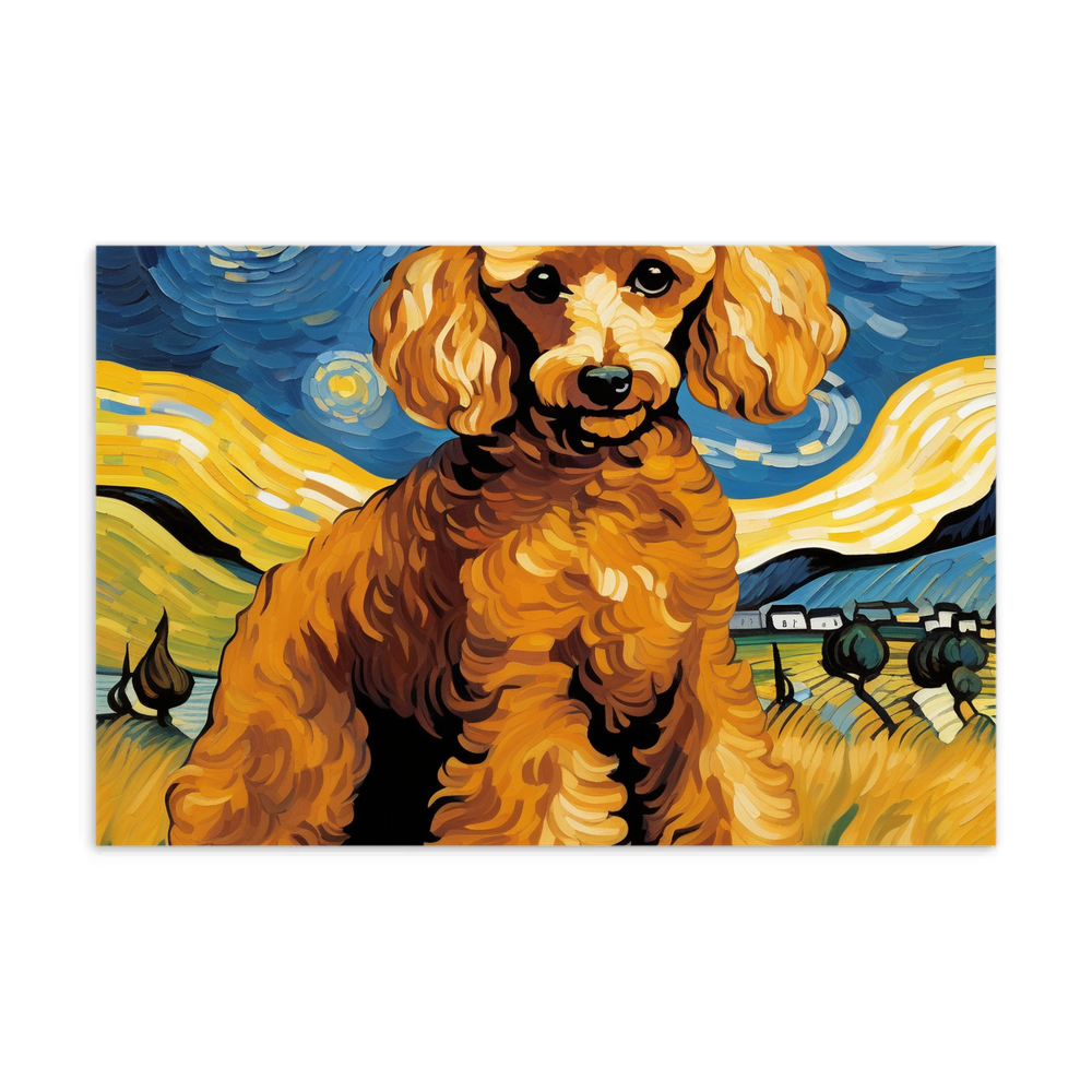 PugMug Custom Tan Poodle Postcard