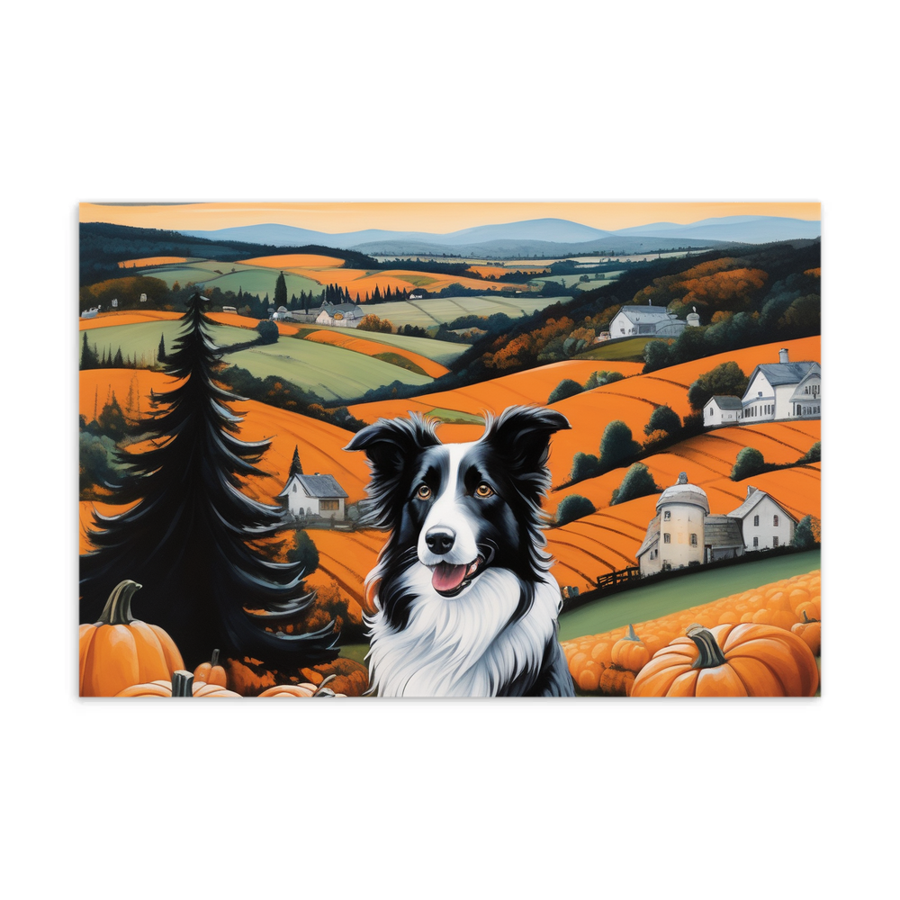 PugMug Custom Border Collie Postcard