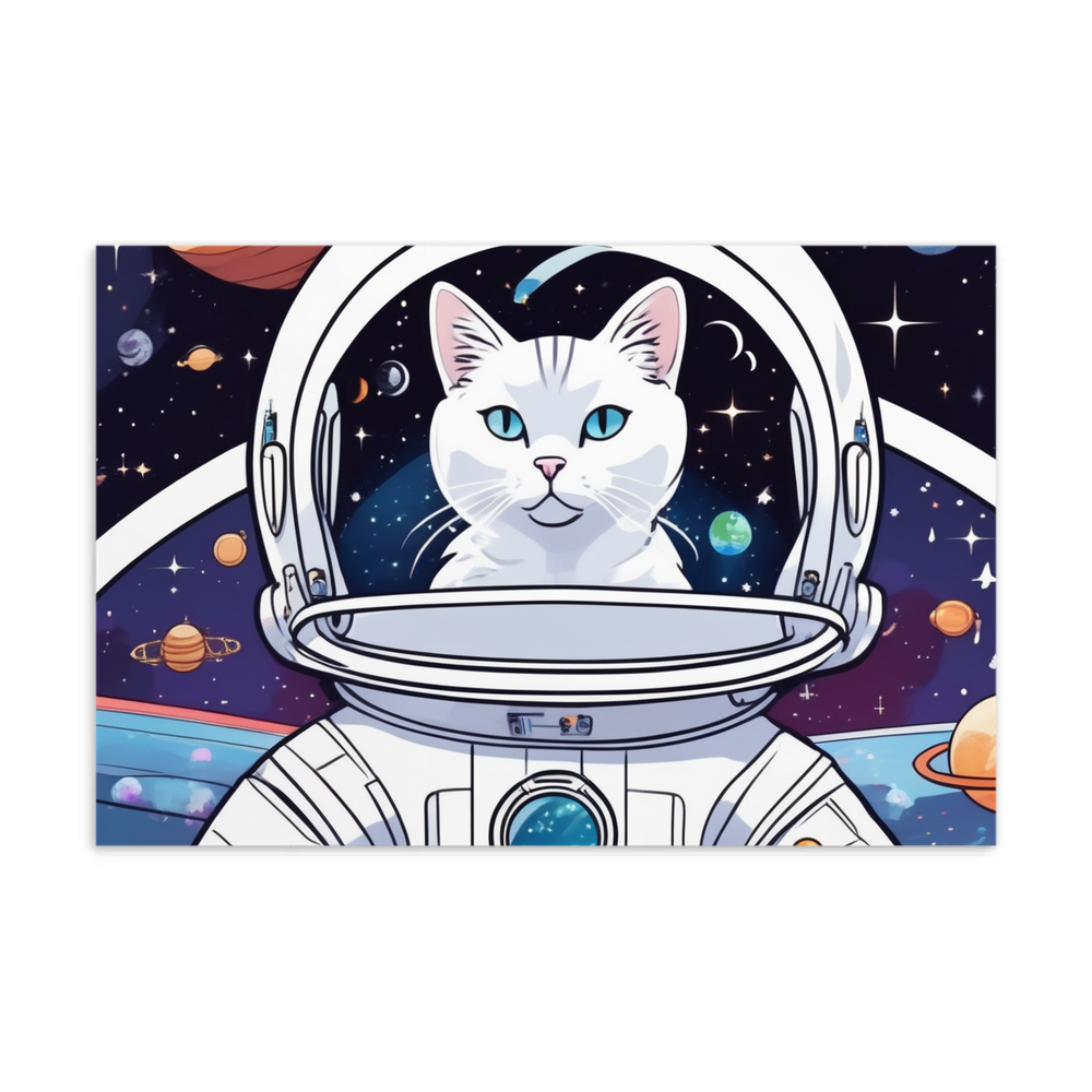 PugMug Custom White Companion Cat Postcard