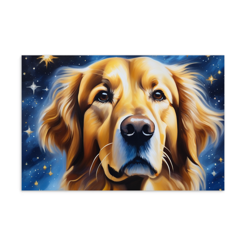 PugMug Custom Golden Retriever Postcard