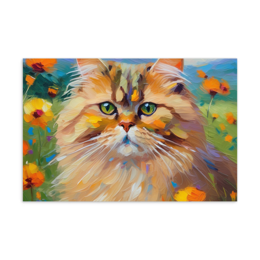 PugMug Custom Tabby Persian Cat Postcard