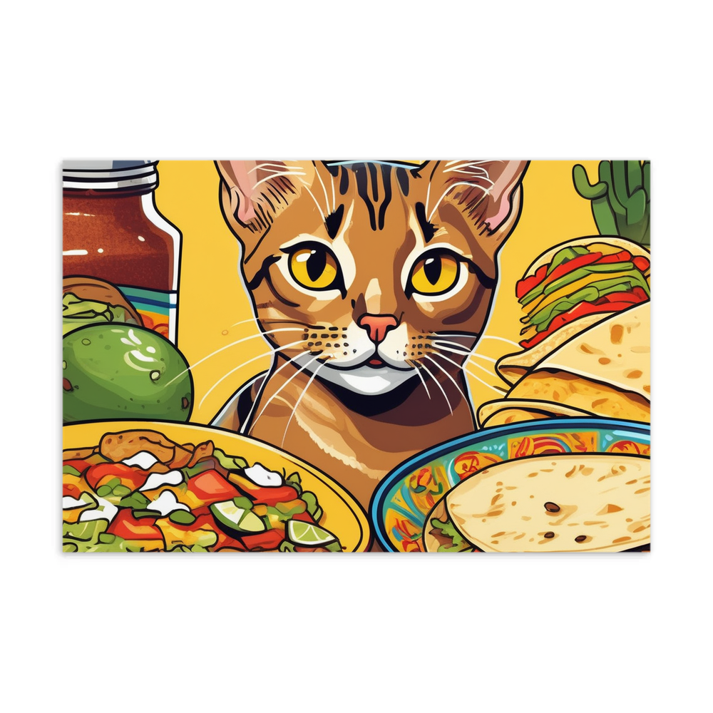 PugMug Custom Tabby Abyssinian Cat Postcard