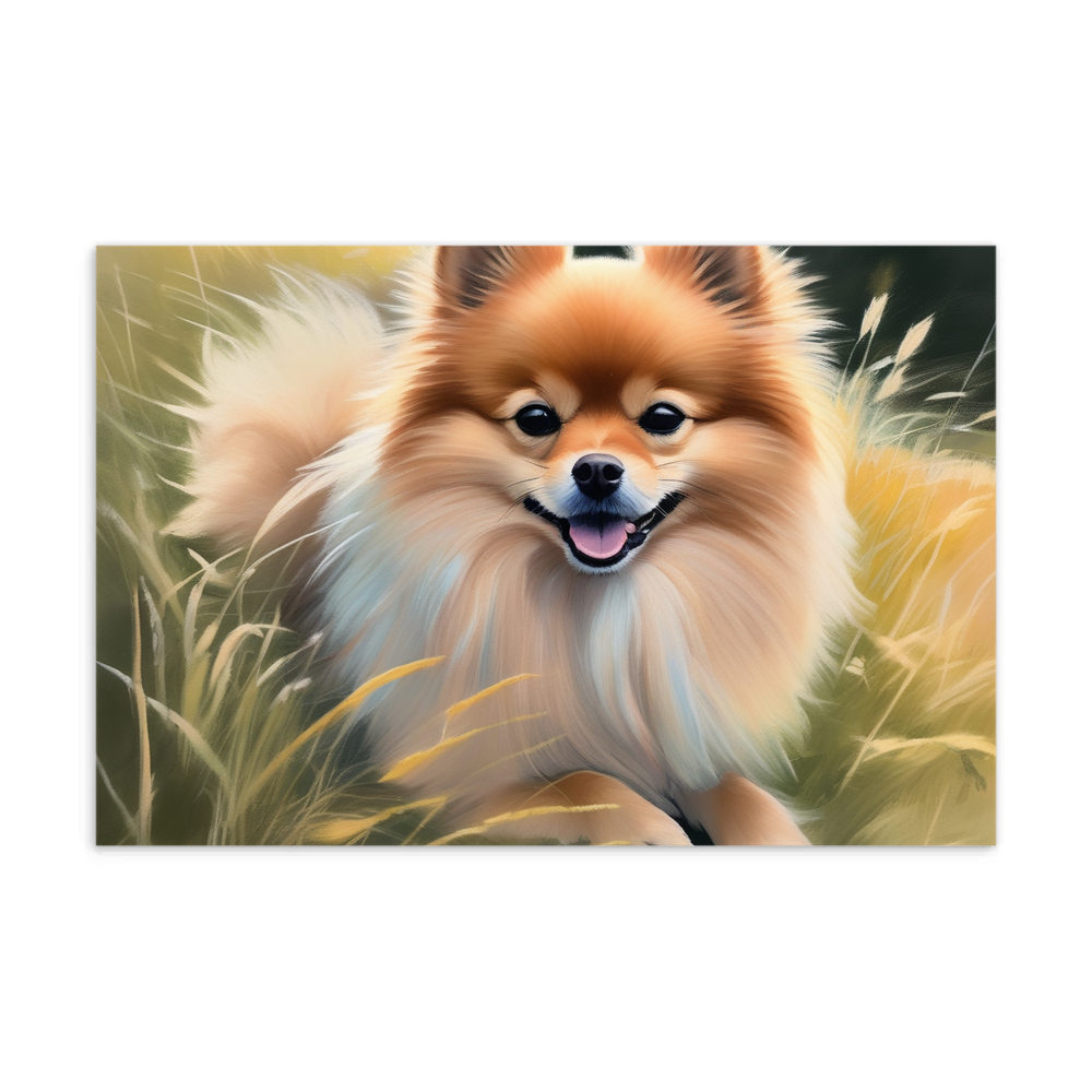 PugMug Custom Tan Pomeranian Postcard
