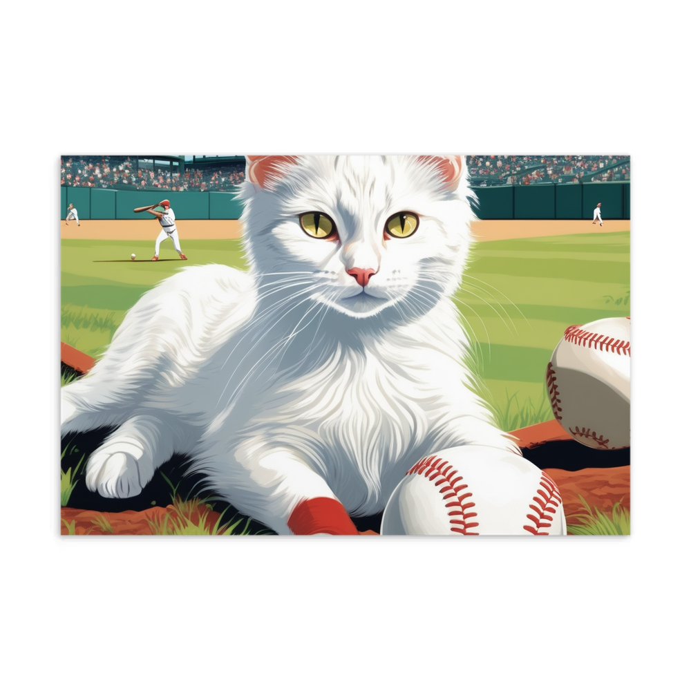 PugMug Custom White Companion Cat Postcard