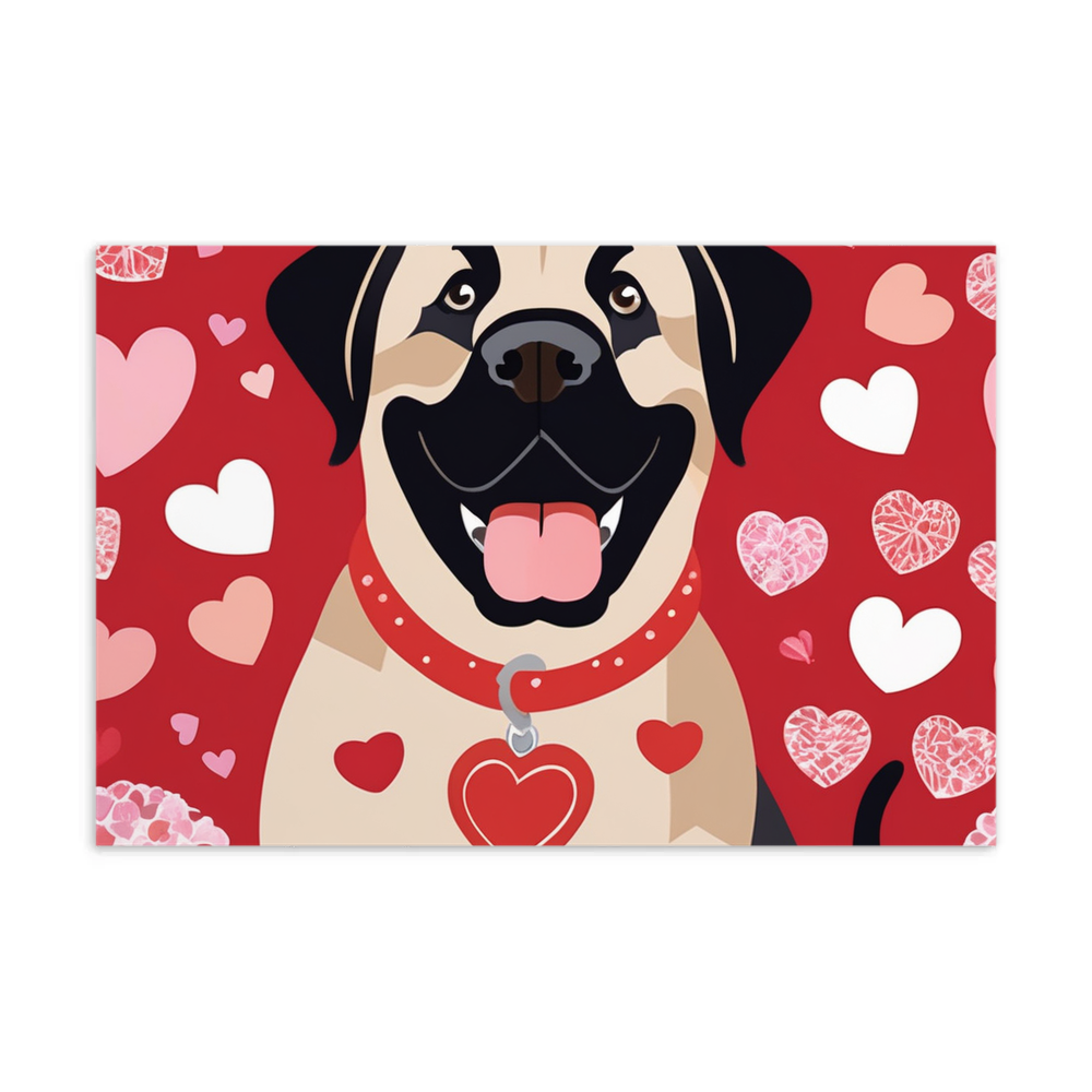 PugMug Custom Mastiff Postcard