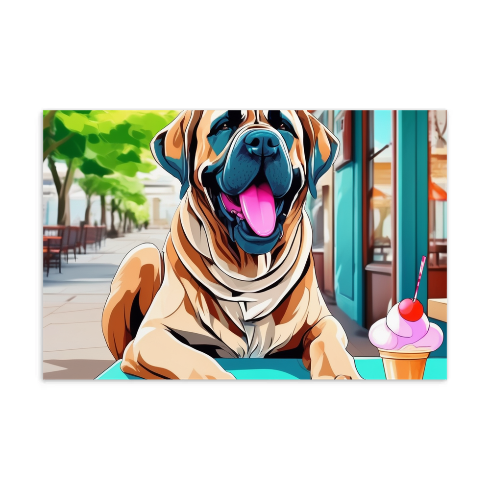 PugMug Custom Mastiff Postcard