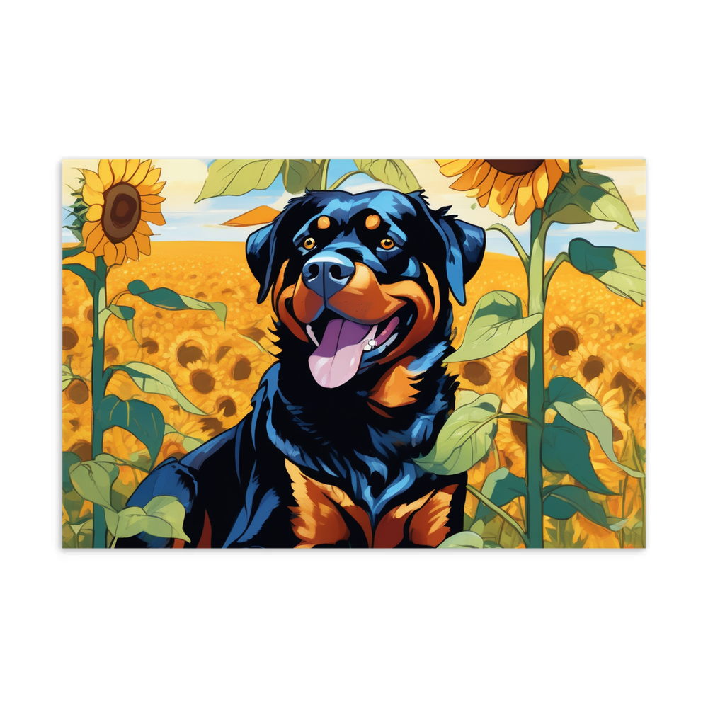 PugMug Custom Rottweiler Postcard