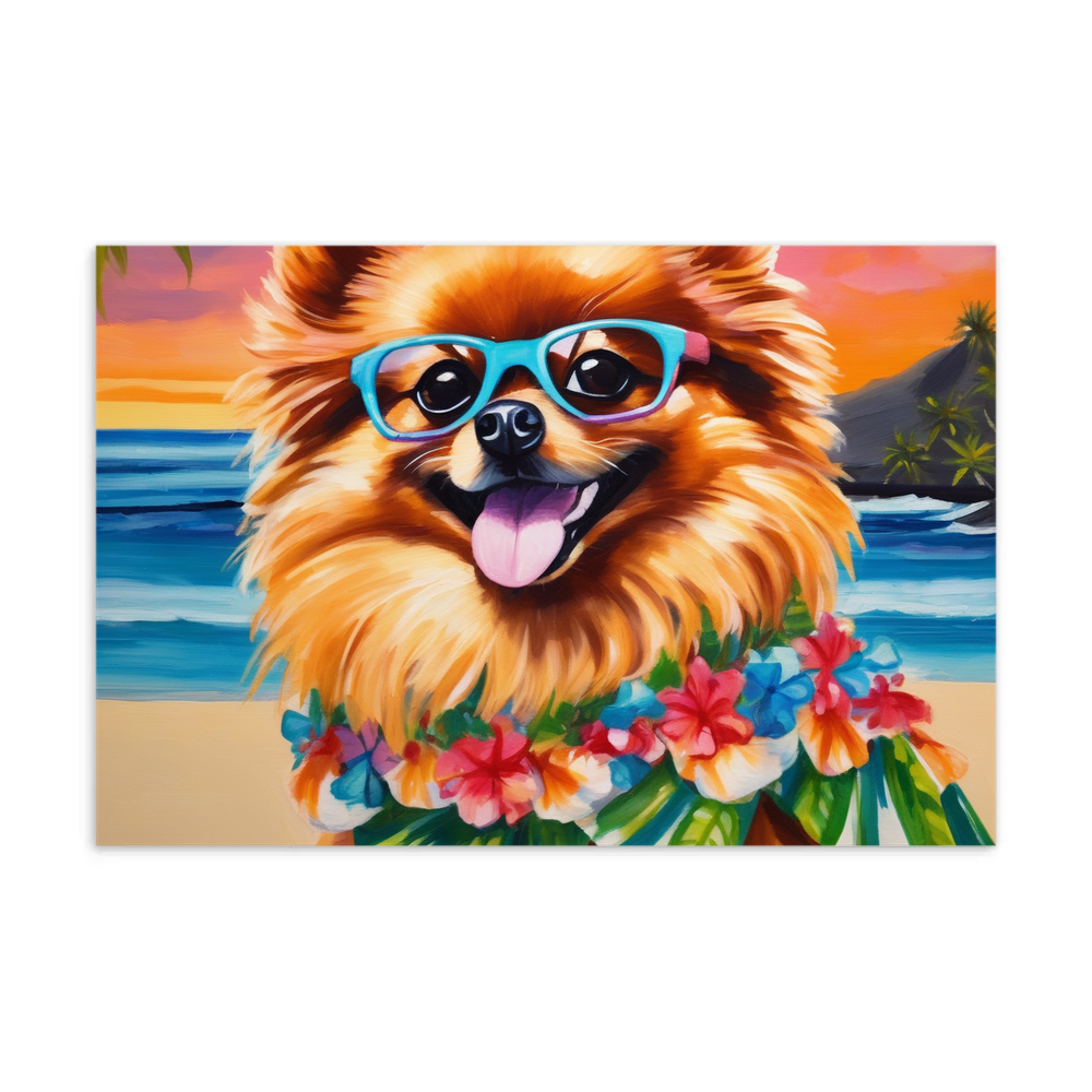 PugMug Custom Tan Pomeranian Postcard