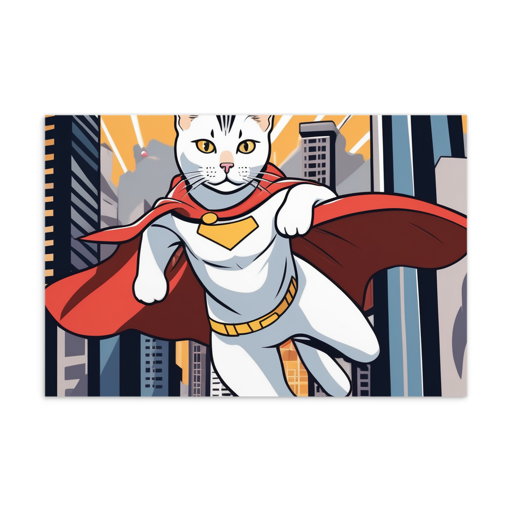 PugMug Custom White American Shorthair Cat Postcard