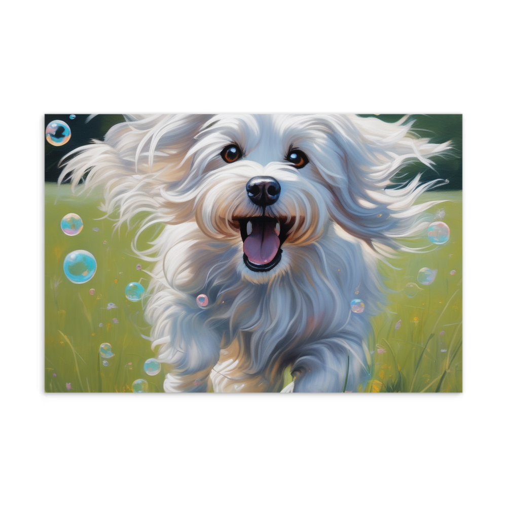 PugMug Custom White Havanese Dog Postcard