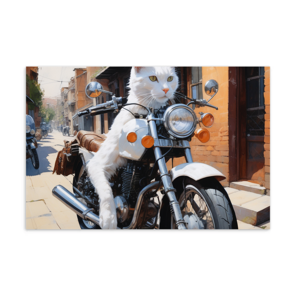 PugMug Custom White Companion Cat Postcard