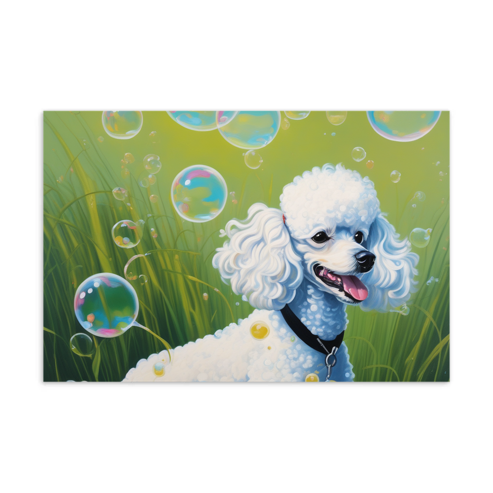 PugMug Custom White Poodle Postcard