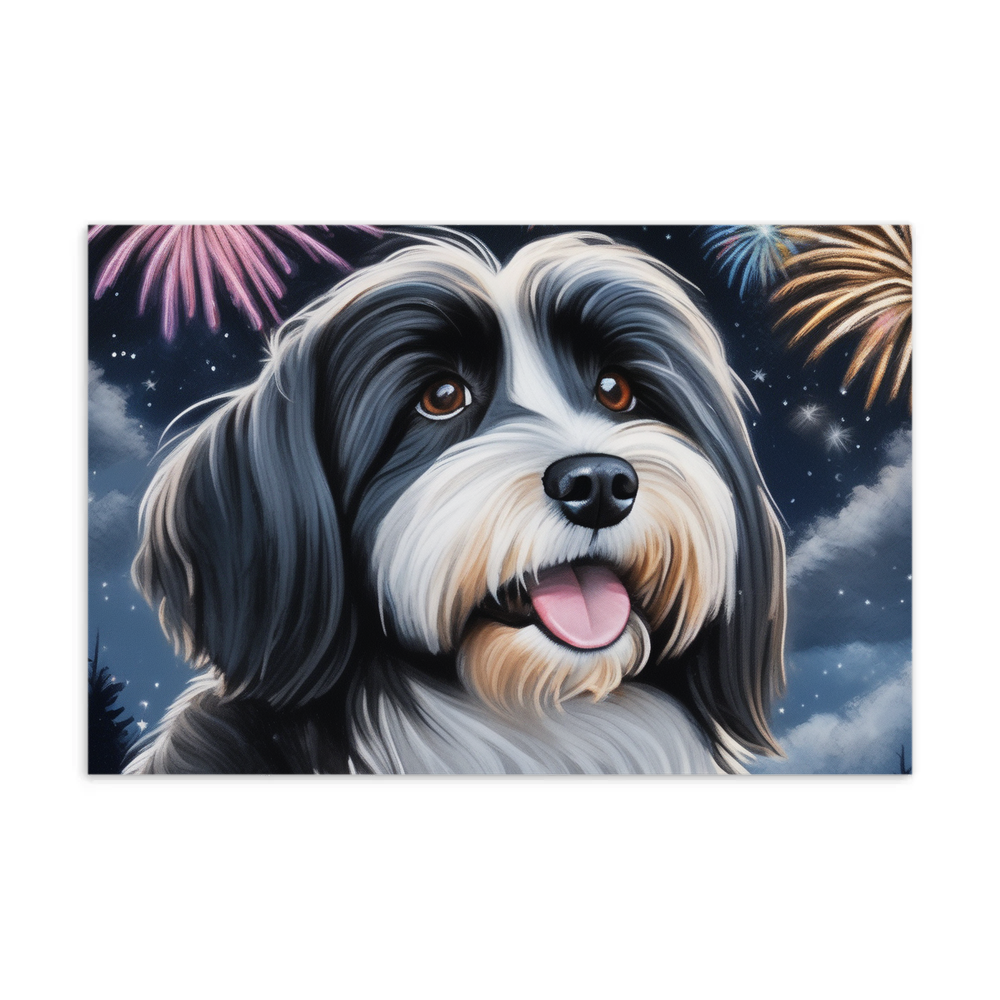 PugMug Custom Black-and-white Havanese Dog Postcard