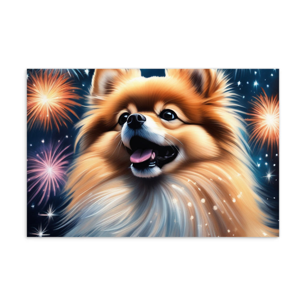 PugMug Custom Tan Pomeranian Postcard